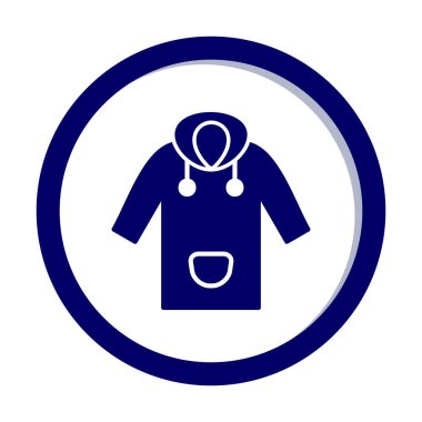 Yağmurluk Web simgesi, vektör illüstrasyonu