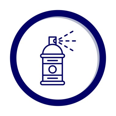 Boya spreyi simgesi, vektör illüstrasyonu 