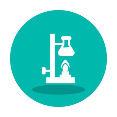 Basit Kimyasal Deney simgesi, vektör çizimi