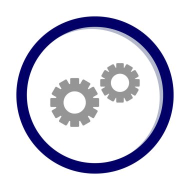 Gears'ı web simgesi, vektör çizim 