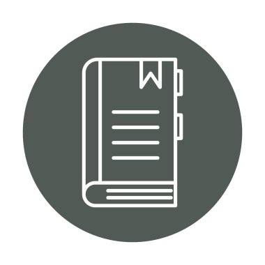 kitap simgesi, vektör illüstrasyonu basit tasarım