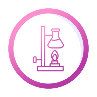 Basit Kimyasal Deney simgesi, vektör çizimi