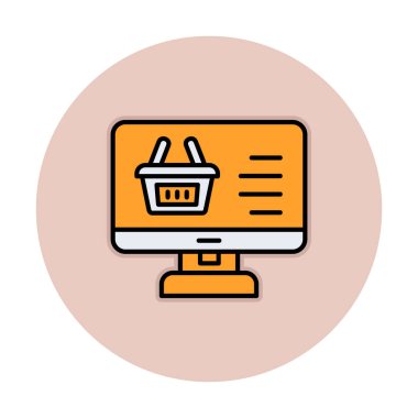 çevrimiçi alışveriş vektörü tasarımı                        