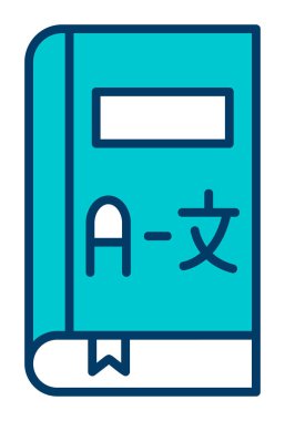 Kitap web simgesi, vektör illüstrasyonunu çevir