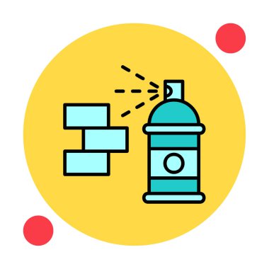 Graffiti web simgesi, vektör illüstrasyonu 