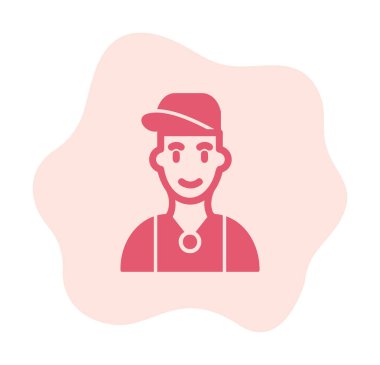 Hip Hop Man ikon vektör illüstrasyonu