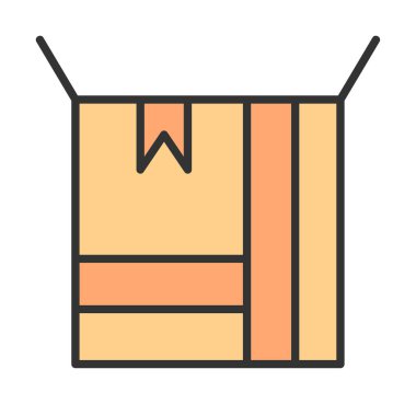 kutusu simgesini açın. vektör çizim                                      