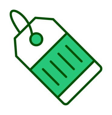 Fiyat Etiketi simgesi, vektör illüstrasyonu basit tasarım