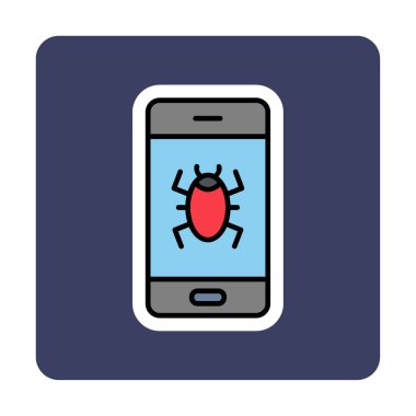 Mobil Virüs Çizimi ile akıllı telefon 