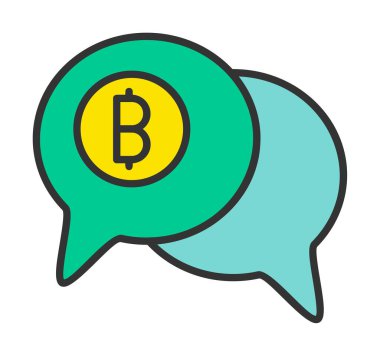 Dolar sembolü vektör çizimi tasarımı ile sohbet et 