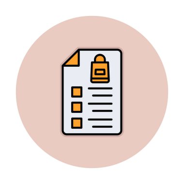 Alışveriş listesi simgesini, illüstrasyon vektör 