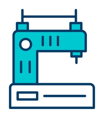 Basit Dikiş Makinesi web vektör simgesi