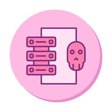 veri merkezi ve ikon vektör illüstrasyon tasarımı hacklenmesi