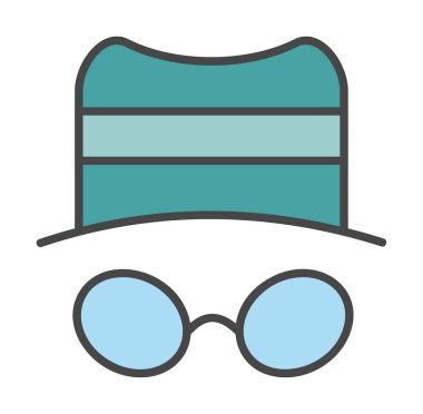 Basit casus yazılım simgesi, vektör illüstrasyonu