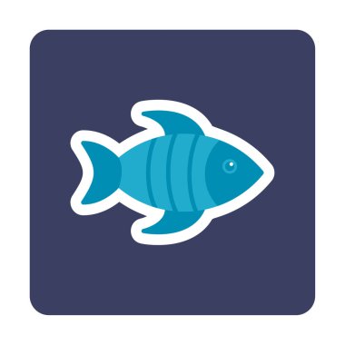 Arkaplanda grafik balık resimleme