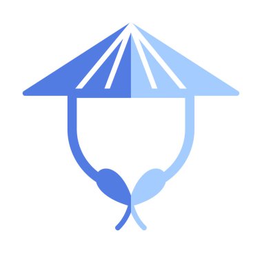 Çin şapkası. Web simgesi basit illüstrasyon 