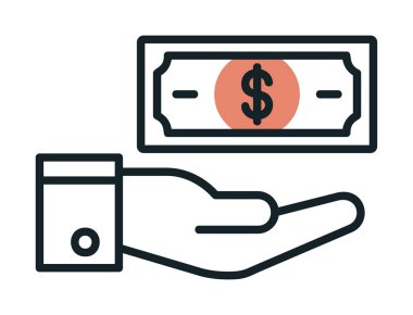 Kar simgesi vektör illüstrasyonu