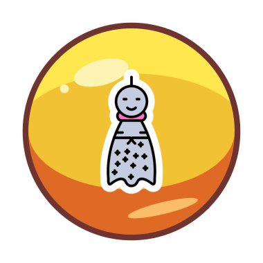 Teru Teru Bozu simgesi, vektör çizimi