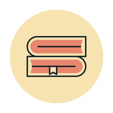 kitap web simgesi, vektör çizim 