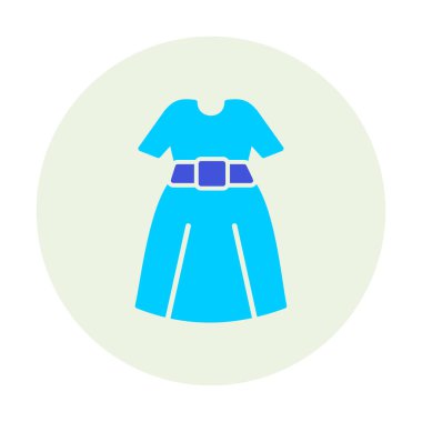 elbise web simgesi, vektör illüstrasyonu