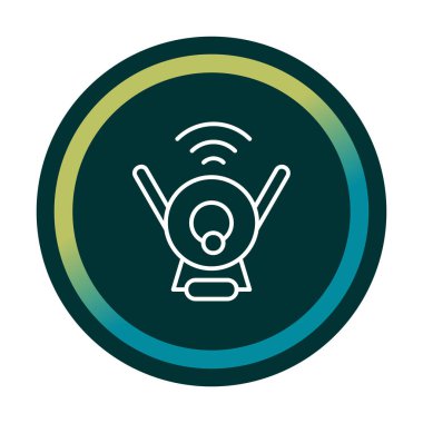 Web Kamerası modern simgesinin vektör illüstrasyonu           