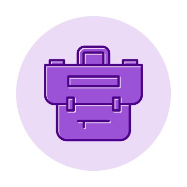 Çanta. Web simgesi basit illüstrasyon  