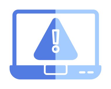 Hata vektör çizimi, Konsept ve grafik tasarım için Adware vektör çizgisi simgesi. 