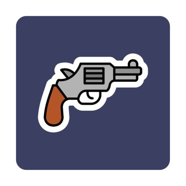 silah simgesi, vektör illüstrasyonu