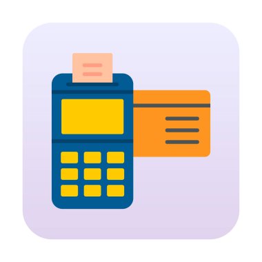 Kredi Kartı Makinesinin vektör çizimi