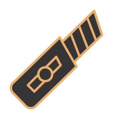 Basit düz kesiciler. Web simgesi çizimi tasarımı