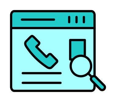 Kişinin vektör çizimi Modern simgeyi ara                            