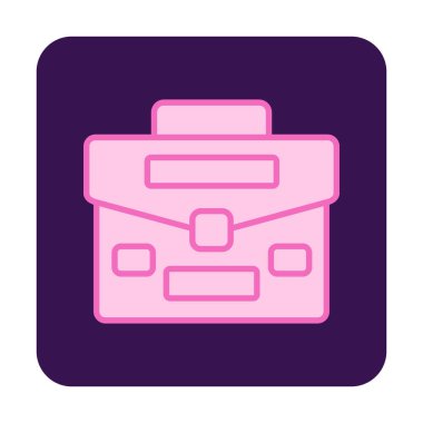 Çanta. Web simgesi basit illüstrasyon  