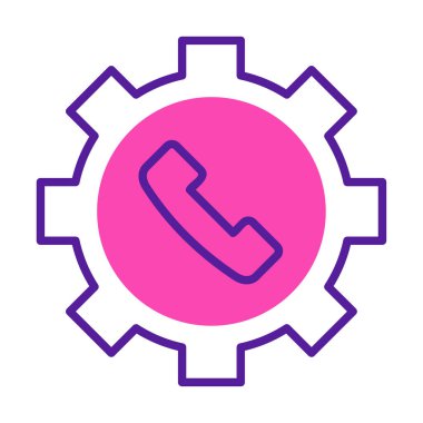 Teknik destek simge vektör çizim                 