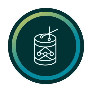 Davullar web simgesi, vektör illüstrasyonu