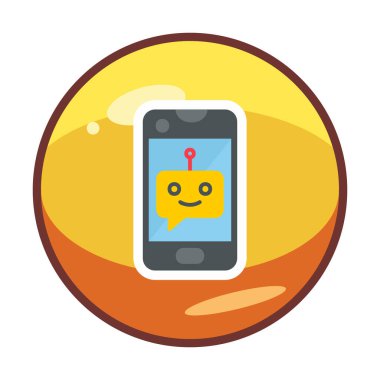 Sohbet simgesi vektör illüstrasyonu