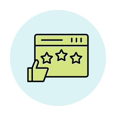 Grafik Gözden Geçirme simgesi vektör çizimi 