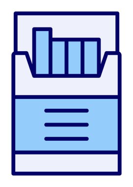 sigara kutusu ikon vektörü. izole resim