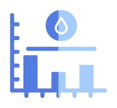 Şeker seviyesi grafik simgesi, vektör illüstrasyonu  