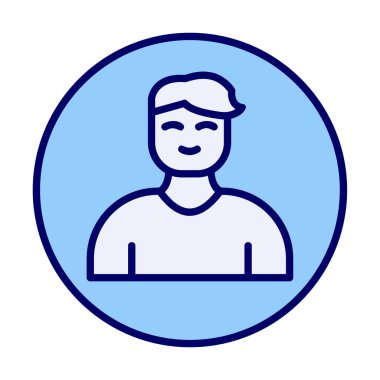 Profil simgesi vektör illüstrasyonu