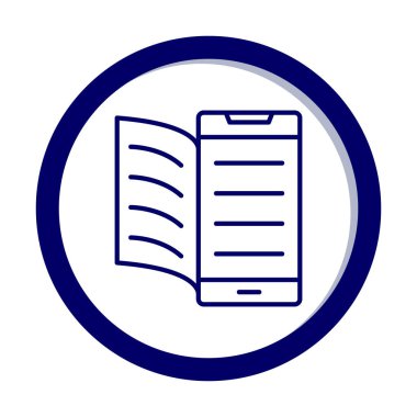 Dijital Kitap simgesi vektör illüstrasyonuName