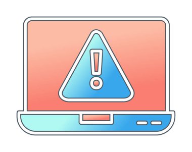 Hata vektör çizimi, Konsept ve grafik tasarım için Adware vektör çizgisi simgesi. 