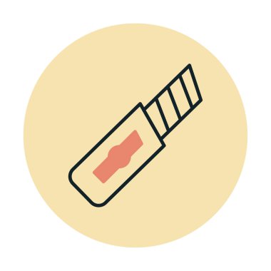 Basit düz kesiciler. Web simgesi çizimi tasarımı