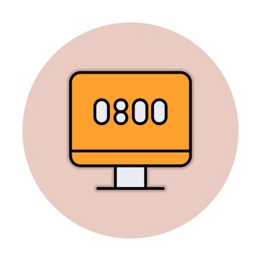 Yardım Hattı telefon numarası 0800, pc ekranda, vektör illüstrasyonu 