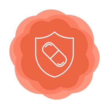 medical shield icon vector illustration 
