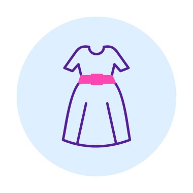elbise web simgesi, vektör illüstrasyonu