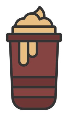 Sıcak çikolata, vektör illüstrasyon tasarımı 