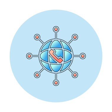 düz ağ simgesi vektörü. izole vektör sembolü 