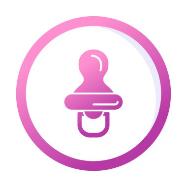 Bebek emziği çizgisi simgesi. doğrusal işaret tasarımı.