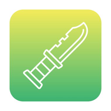 askeri bıçak ikonu vektör illüstrasyon sembolü tasarımı