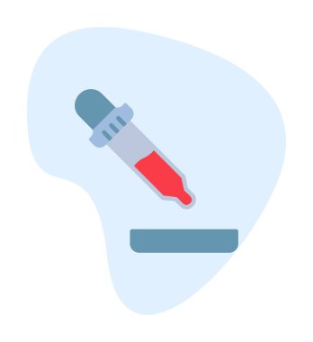 Pipette düz renk vektör ikonu tasarımı 